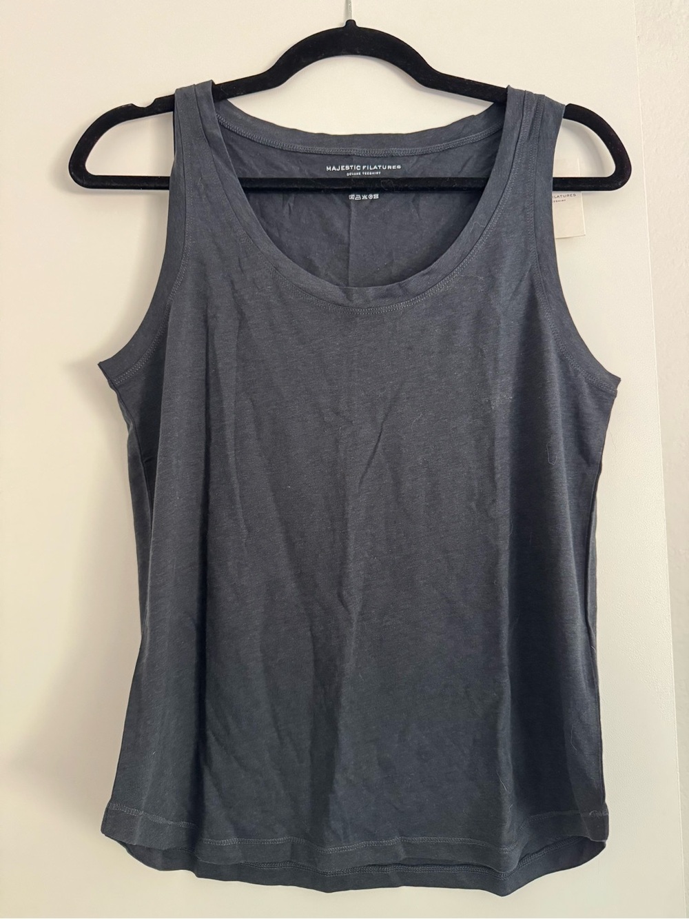Majestic Filatures Women's Charcoal Scoop Neck Tank
